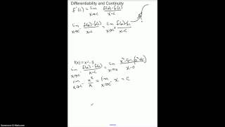 2.1.2 Continuity and Differentiability