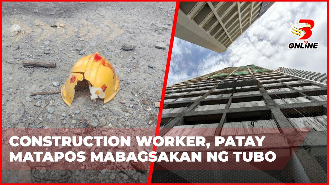 ⁣Construction worker, patay matapos mabagsakan ng tubo