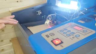 Omtech k40 laser quick laser engrave and cut review