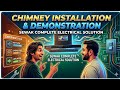 CHIMNEY INSTALLATION IN KITCHEN || CHIMNEY DEMONSTRATION || CHIMNEY FITTING IN KITCHEN