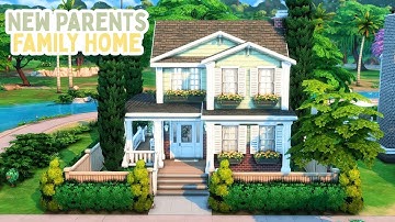Base Game Family Home For New Parents👶The Sims 4 Speed Build