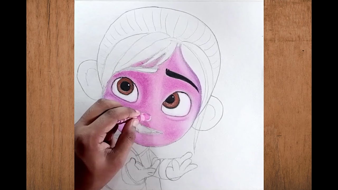 How to Draw Vanellope from Wreck It Ralph Step By Step For Beginners | Tutorial