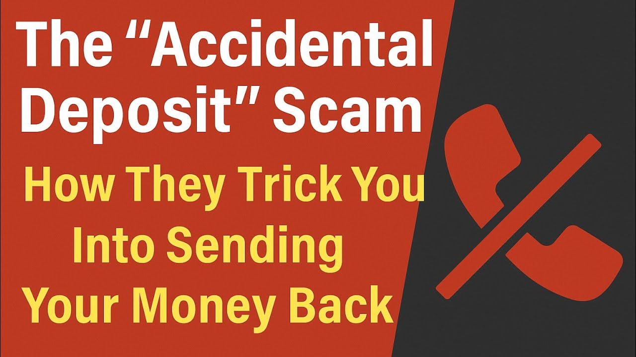 The ‘Accidental Deposit’ Scam: How They Trick You Into Sending Your Money Back