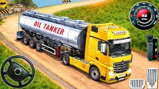 Oil Tanker Transport Driving Simulator Gameplay | Heavy Cargo Truck Driver Game | off-road driving  screenshot 2