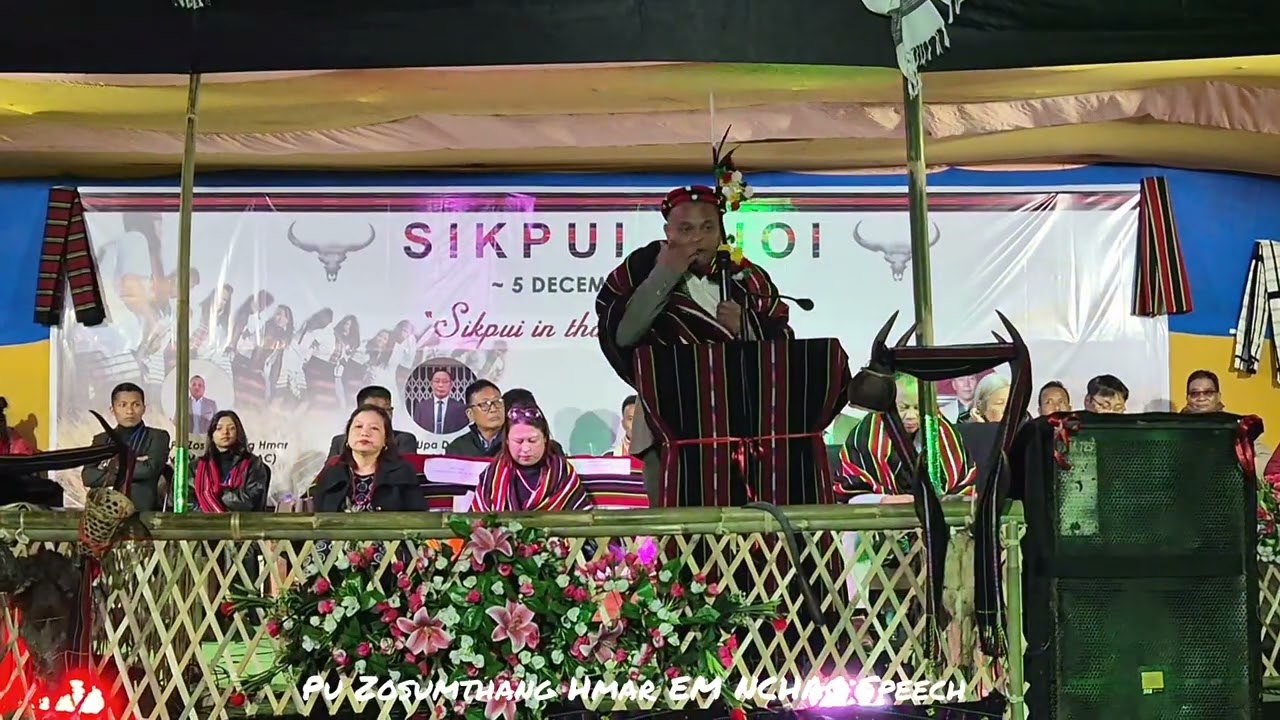 Pu Zosumthang Hmar EM NCHAC Speech in Umrangsuo Hebron  Sikpui Ruoi 2025.