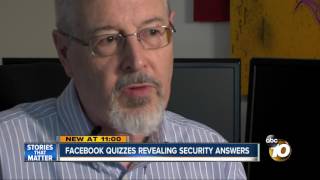 Facebook quizzes revealing security answers