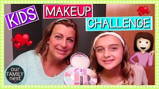 FULL FACE KIDS MAKEUP CHALLENGE | MOM VERSES DAUGHTER!!