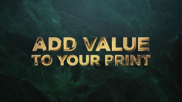 PIXELGLOW™: Spot UV, CMYK WV, Foiling