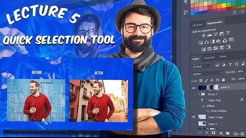 Photoshop Tutorial: Quick Selection Tool || Udemy course of photoshop cs6 || Photoshop for Beginner