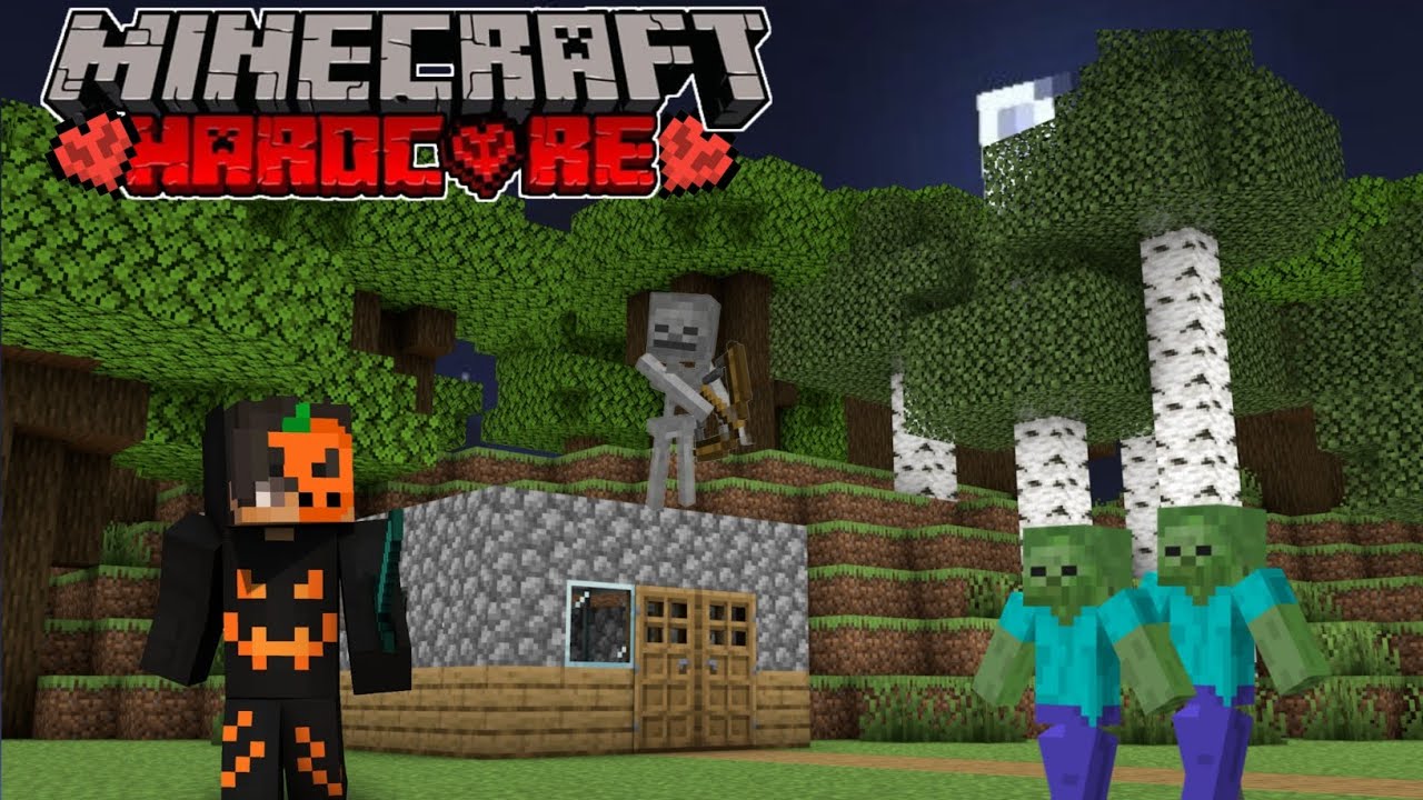 WHY IT IS TOO HARD TO SURVIVE DAY 1 IN MINECRAFT HARDCORE!! ||HARDCORE PE #1