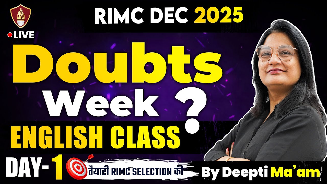 English Doubt Questions | RIMC English Grammar | RIMC Entrance Exam Preparation
