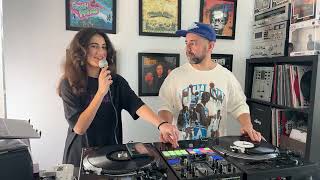 Scratch practice with dad vol 17 @iamdjshock #scratch #scratching #scratchdj #djmichelle #dj