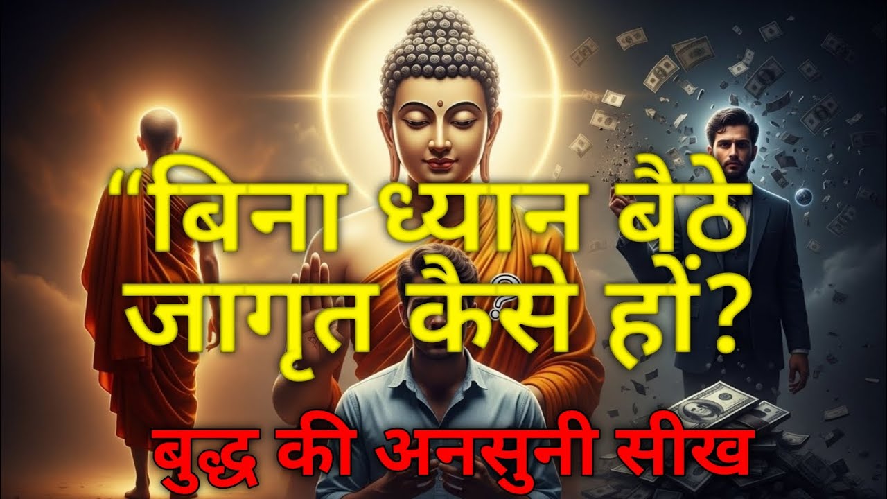 “बिना ध्यान बैठे जागृत कैसे हों? बुद्ध की अनसुनी सीख”