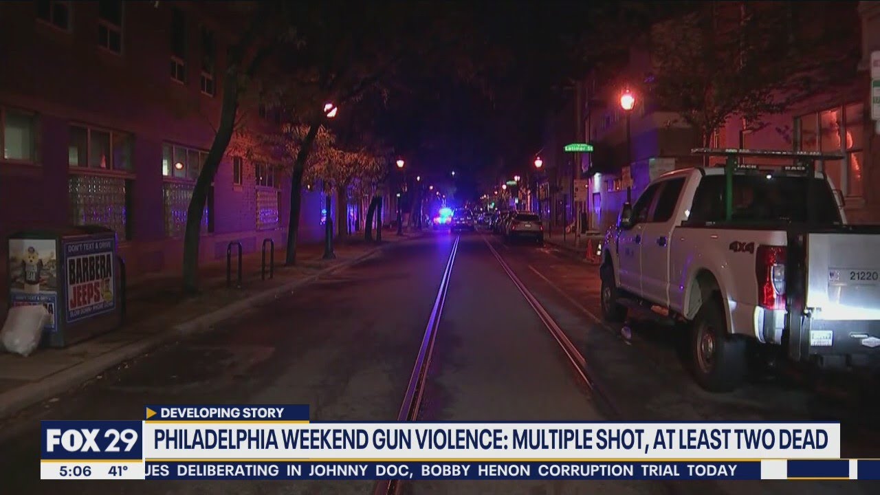 Philadelphia weekend gun violence persists with multiple shot, at least ...