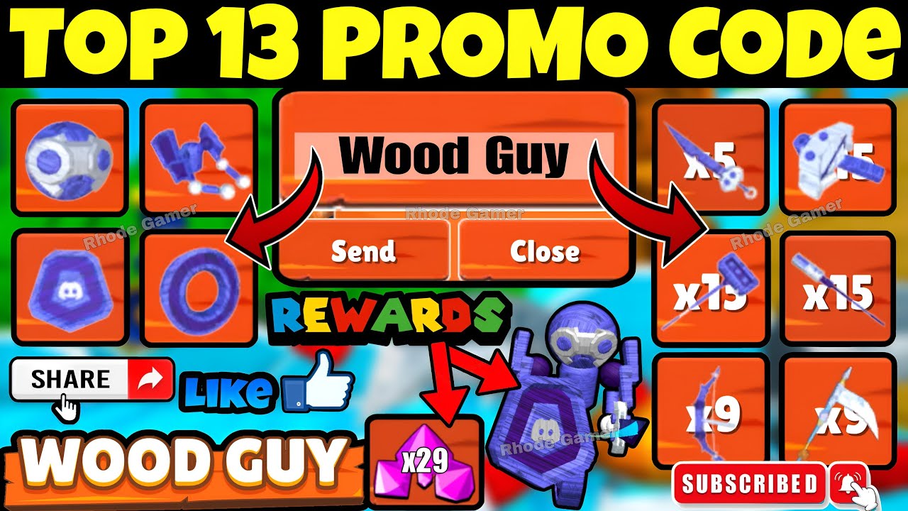 Top 13 Promo Codes | Wood Guy | Lots Of Free Items & Rewards 