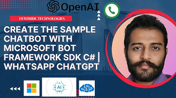 4.1. Create the sample Chatbot with Microsoft Bot Framework SDK C# | WhatsApp ChatGPT