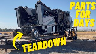 MELTED WINNEBAGO RV FULL TEARDOWN $$$ PARTS $$$