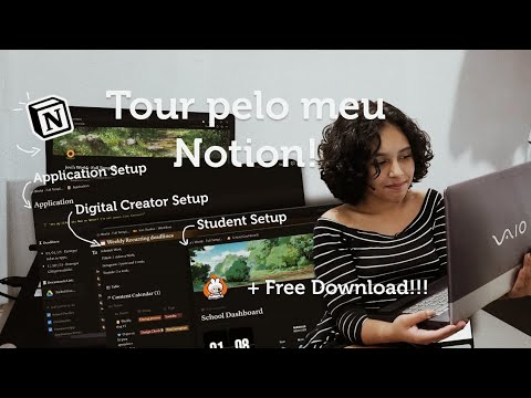 TOUR PELO MEU SETUP DO NOTION + TEMPLATE GRATUITO PARA DOWNLOAD!!!