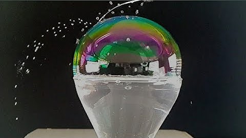 Water Droplets Bounce Back From Soap Bubbles - BeyondEyes