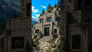 Pahad mein house banaa Diya per kaise ban gaya 😯🏔️ #home #dreamhome #housedesign #vastu