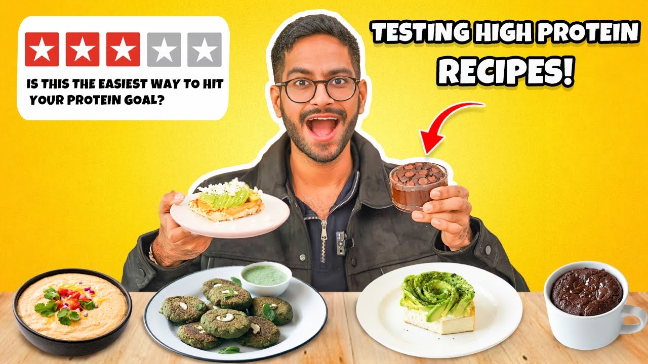 TESTING *VIRAL* HIGH-PROTEIN RECIPES | SOYA KEBAB, PANEER BROWNIE, AVOCADO TOAST & CHEESE DIP