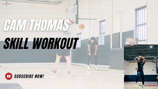 Cam Thomas In-Season Ball Handling & Finishing Warm-up with Trainer Justin Cooper!