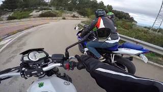 Benelli Bn302 cruising with GSX600R and Z750R