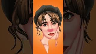 ALDTIME: Orange Girl #art #shorts #aldtime #short #timelapse #vector #beautiful #shorthair #orange