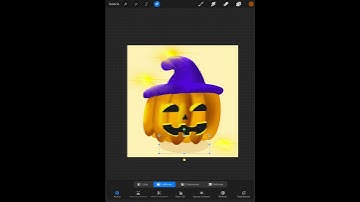 Did you know pumpkins - Procreate tutorial #shorts #halloween #art