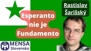 Esperanto nie je Fundamento | Rasťo Šarišský | 27. 06. 2024 | Mensa zoomovňa