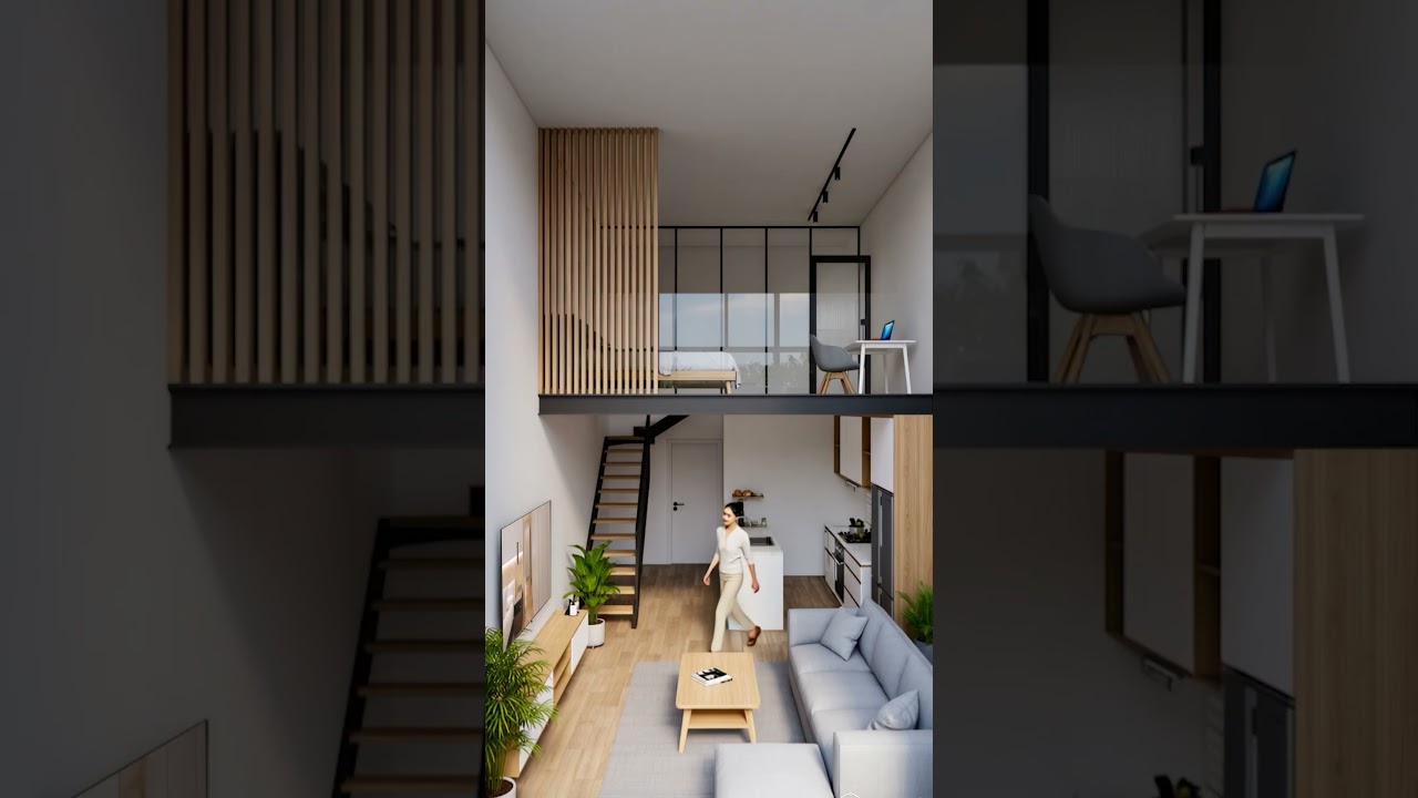 Small Loft House Design Ideas #12 | Small but Stylish 