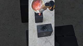 Hot Molten Gold Pouring into Mold Satisfying Gold Making Process 🔥💯 #shorts #glod #viral