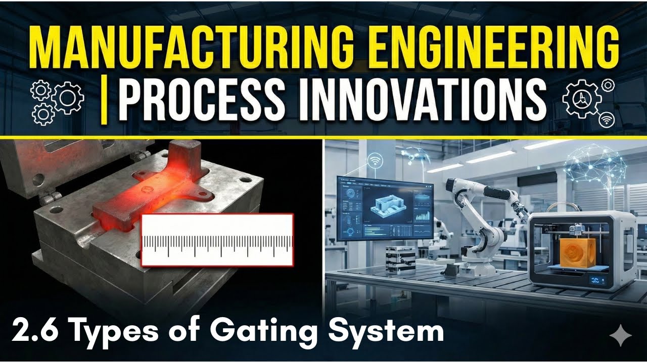 2.6 Types of Gating System | Grating System | Technological Advances in Manufacturing Process | MAE