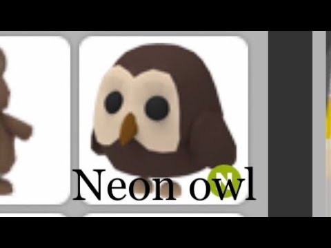 Making A Neon Owl In Roblox Adopt Me Youtube - neon owl roblox