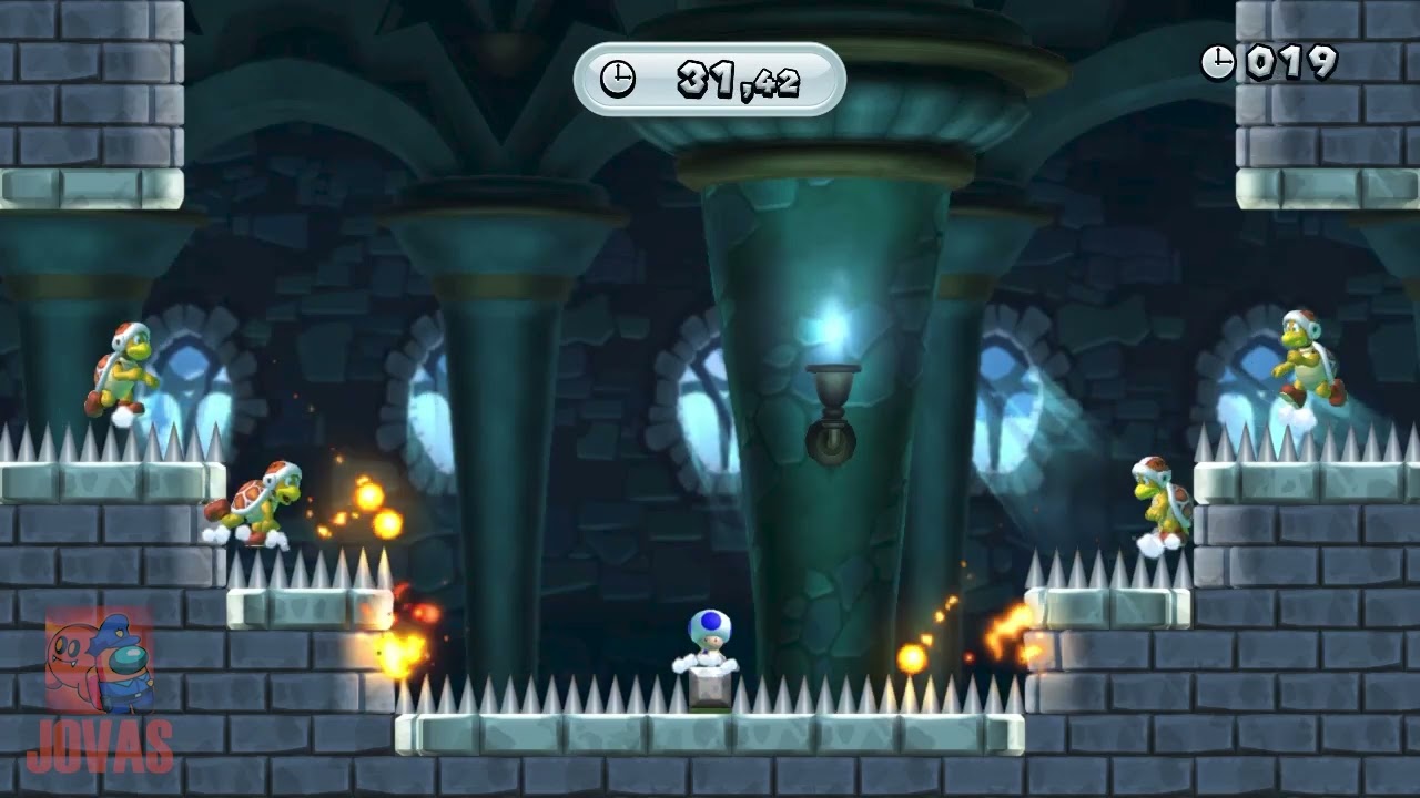 "Seriously! Fire, Bro!" Challenge (46 Seconds) (Gold Medal) - New Super Mario Bros. U Deluxe