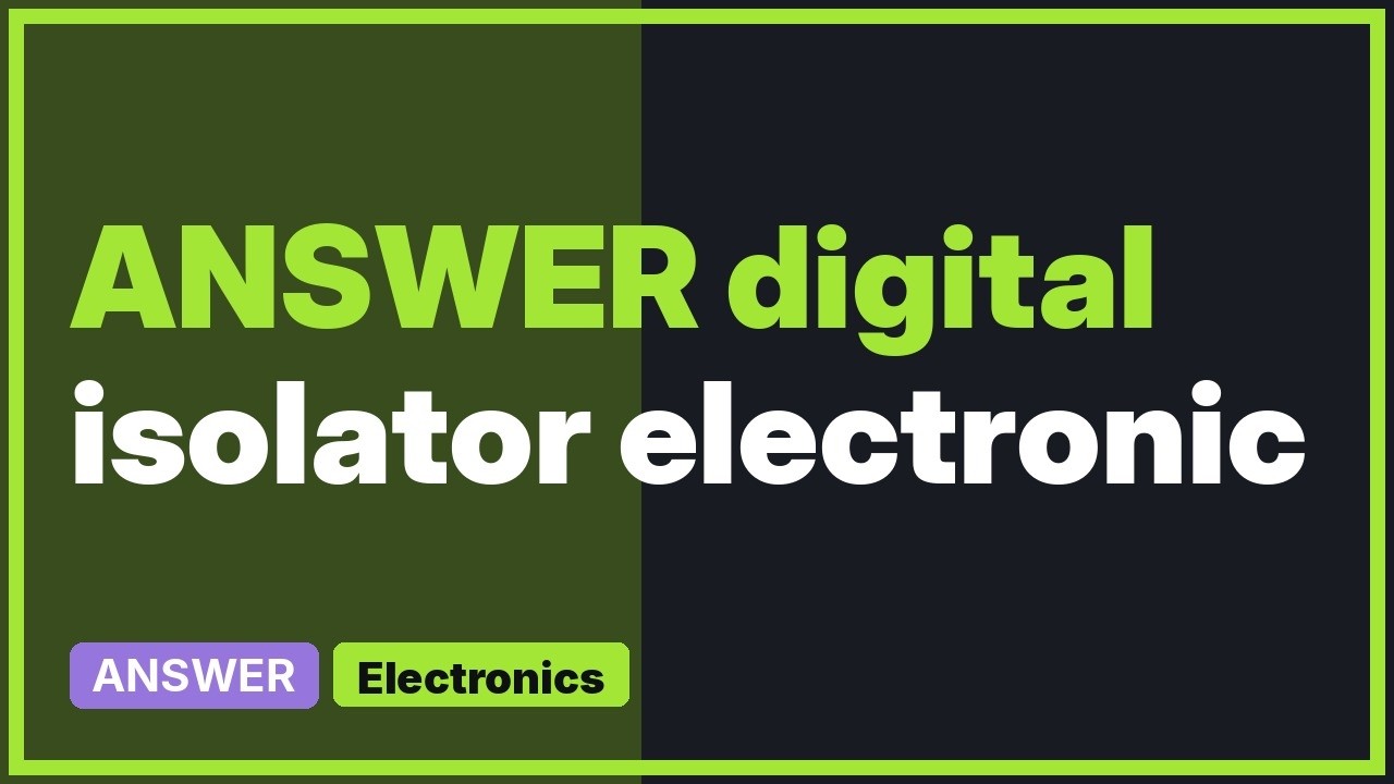 Electronics: What does 