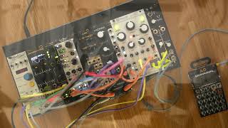 Eurorack minisystem - Banks and Credit - Sample chopping jam ft. Mutable Instruments Beads