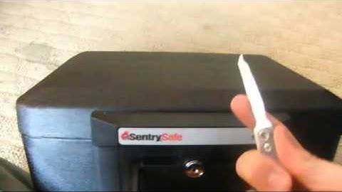 How to pick the lock on a sentry safe