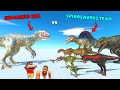 Indominus rex vs spinosaurus who is stronger   animal revolt battle simulator franklin shinchan