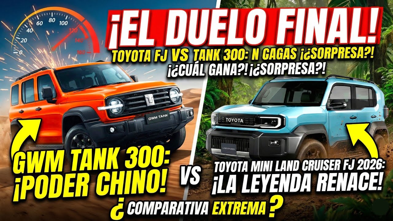 ¿ADIÓS TOYOTA? El Tank 300 pone en JAQUE al nuevo Mini Land Cruiser FJ 😱 