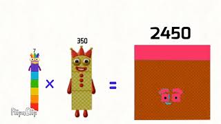 Numberblocks 7 X 7 Times Multiples Of 7 Sneeze Up To Number 411,117,150 411 Million
