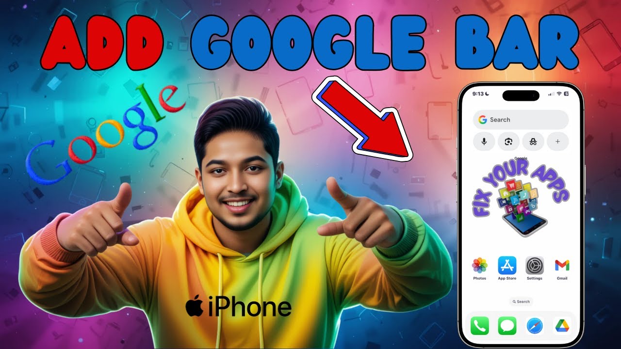 How To Add Google Search Bar On iPhone Home Screen - Quick Tutorial