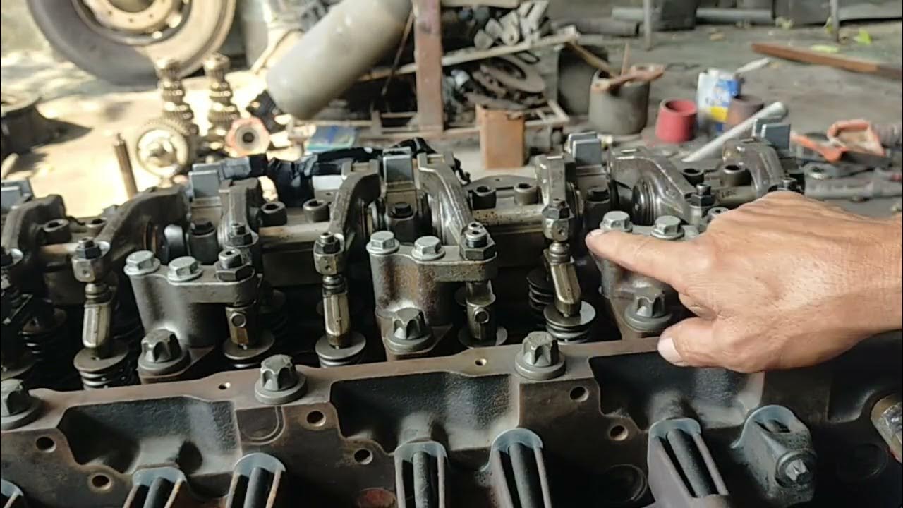 valve clearance firing order running mate tune up of D2066 man diesel