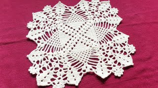 crochet table centerpiece tutorial / thalposh crochet / crochet doily / placemat crochet pattern