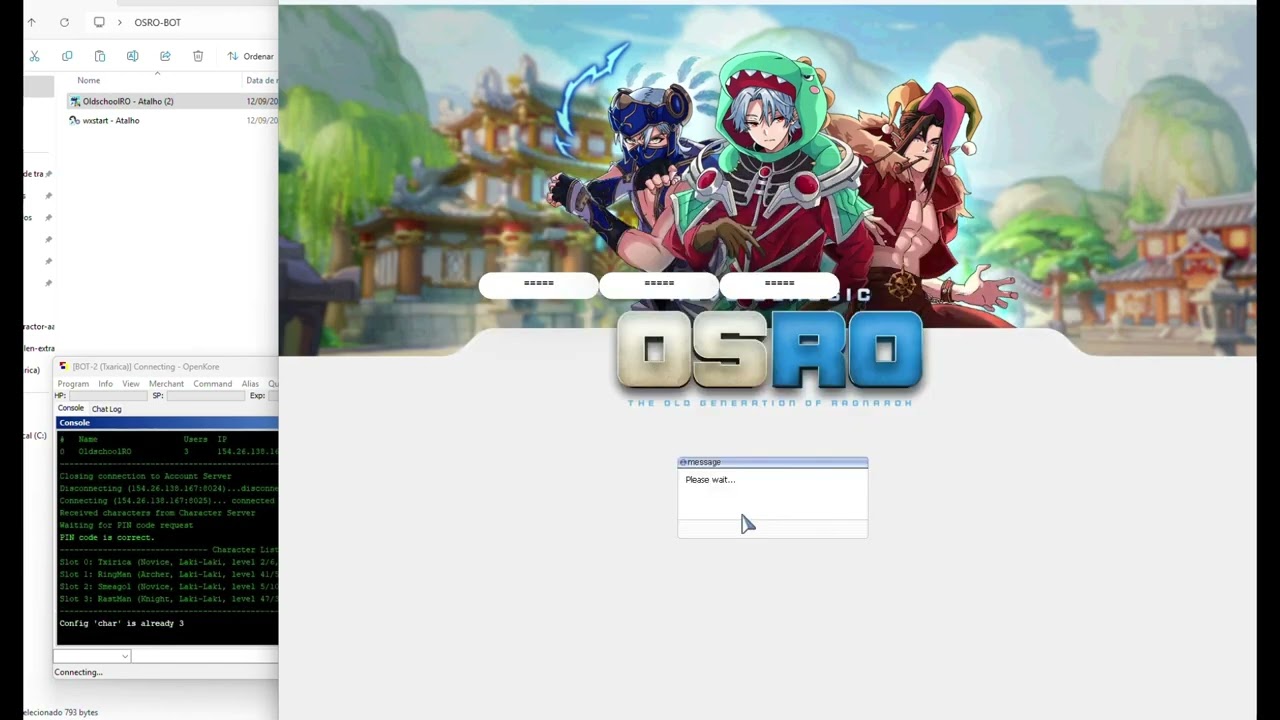 OSRO BOT RAGNAROK OSRO SERVER HAVE TELEGRAM GRPUP AND FEEDBACKS