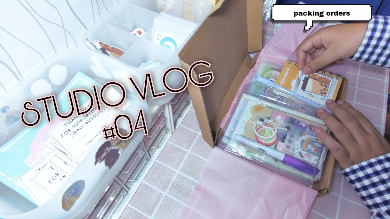 Studio vlog #04 | PACKING ORDERS - YouTube