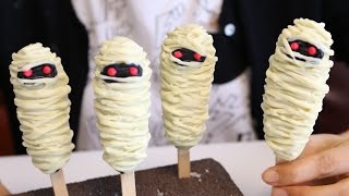 Halloween Mummy Lollypop Cakes ハロウィンのミイラ ロリポップケーキ