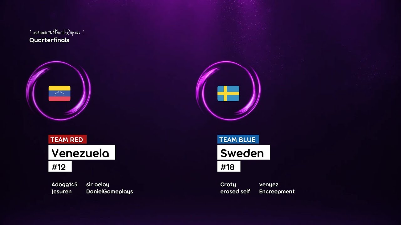 osu!mania 7K World Cup 2026 | Quarterfinals | Венесуэла против Швеции