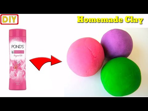 How To Make Clay At Home Homemade Clay Diy Play Dough Craft Clay Clay Making Easy Air Dry Clay 