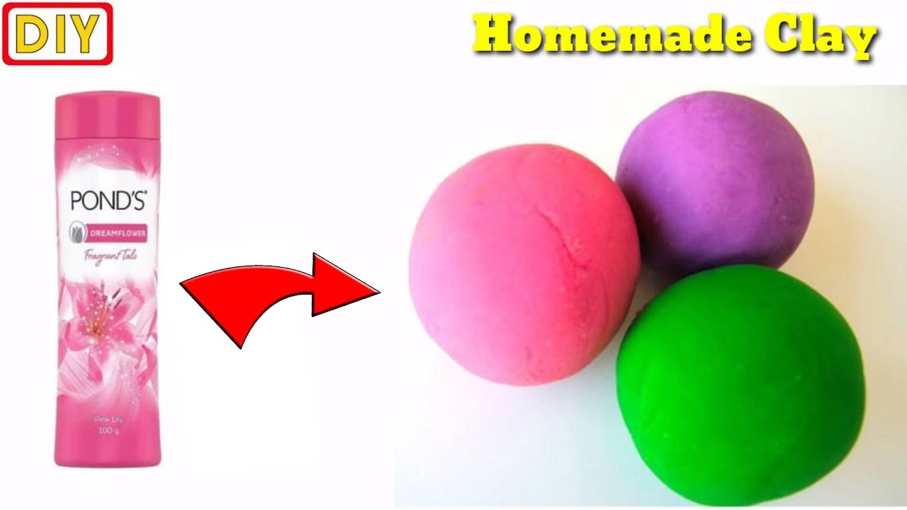 How to make clay at home/homemade clay /diy play dough /craft clay
